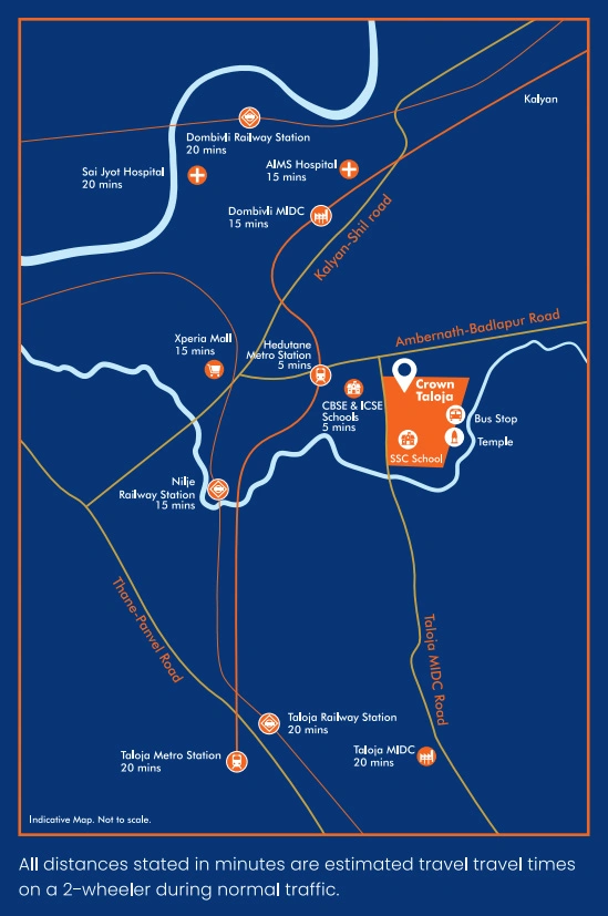 Dombivali Crown Strategic Location and Connectivity Map