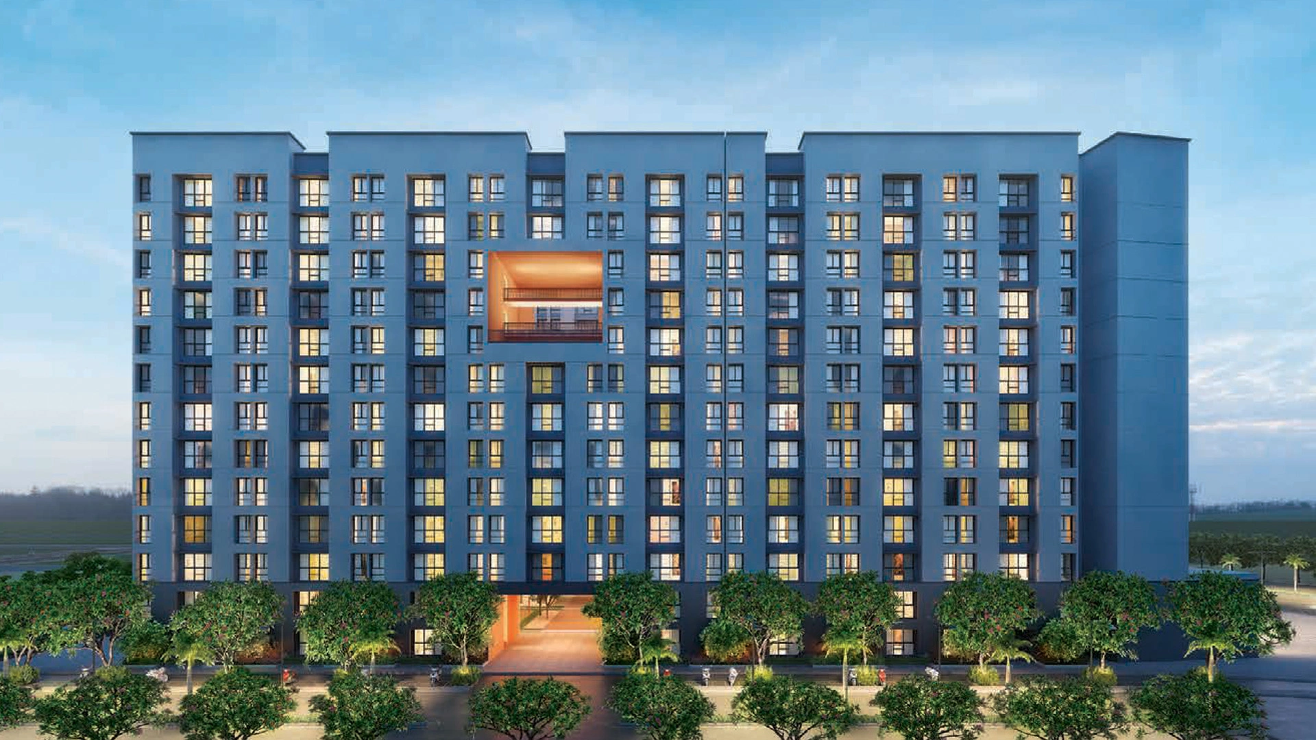 Dombivali Crown Modern High-Rise Architecture and Facade